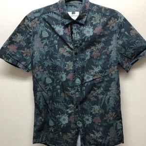 Topman Short Sleeve Button Down Shirt Floral